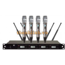 Micro không dây Wireless microphone, 4 handhold mic ITC TS-354UH