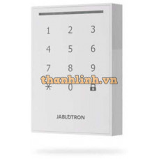 Module kiểm soát ra vào tích hợp đầu đọc từ và bàn phím cảm ứng mặt kính cường lực màu trắng Jablotron JA-121E-WH