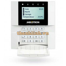 Bàn phím không dây JA-150E có phím bấm, đầu đọc RFID (125kHz), màn hình LCD và 4 Zone tích hợp (Chỉ dùng cho JA-100K) Jablotron JA-150E