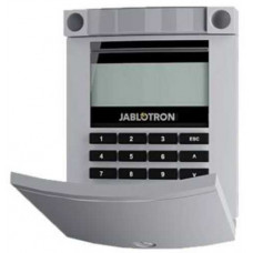 Bàn phím không dây JA-154E có phím bấm, đầu đọc từ RFID (125kHz), màn hình LCD màu xám Jablotron JA-154E-GR
