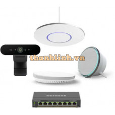 Bộ thiết bị hội nghị LogiSmall3 (Logitech Brio 4K + Shure Stem Ceiling, Speaker, Hub)