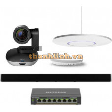 Bộ thiết bị hội nghị HuddleL1 (Logitech PTZ Pro2, Shure Stem Ceiling, Wall, Hub và Switch POE)