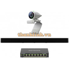 Bộ thiết bị hội nghị SmallP1 (Poly Studio P5 + Shure Stem Wall + Switch POE)