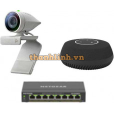 Bộ thiết bị hội nghị SmallP2 (Poly Studio P5 + Shure Stem Table+ Switch POE)