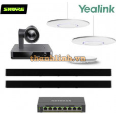 Bộ thiết bị hội nghị LargeY1 (Yealink UVC86, Shure Stem Ceiling, Wall, Hub và Switch POE)