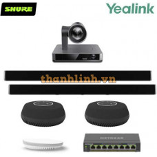Bộ thiết bị hội nghị LargeY2 (Yealink UVC86, Shure Stem Wall, Table, Hub và Switch POE)