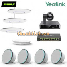 Bộ thiết bị hội nghị LargeY3 (Yealink UVC86, Shure Stem Ceiling, Stem Speaker, Stem Hub và Switch POE)