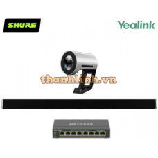 Bộ thiết bị hội nghị SmallY1 (Yealink UVC30 + Shure Stem Wall + Switch POE)