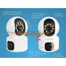 Camera IP Wifi Xoay 2 ống kính 4MP J-Tech SUV6655D