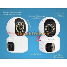 Camera IP 2 ống kính 1 xoay 1 đứng yên J-Tech SUV6655F ( Wifi 6MP / H.265 )