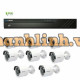 Bộ KIT đầu ghi và camera IP KBVision KIT 8 Gồm KX-A2111N2 - 8cái + KX-A8108PN2 - 1cái