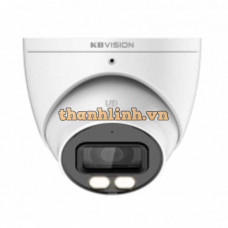 Camera Dome HD Analog Full Color ánh sáng kép thông minh 2.0MP KBVision KX-AF2004S-DL-A