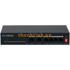 Switch POE 4 port ( Hỗ trợ 1 cổng mạng uplink ) Kbvision KX-ASW04-P2