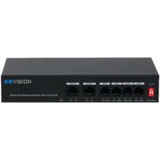 Switch POE 4 port ( Hỗ trợ 1 cổng mạng uplink ) Kbvision KX-ASW04-P2