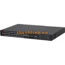 Bộ chia mạng Switch 26 port với 24 port PoE All-Gigabit Layer 2 managed. KBVision KX-CSW24-4FG-240