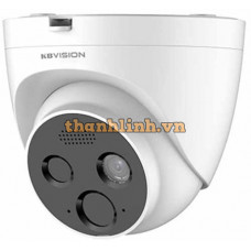 Camera IP dome Phát hiện lửa 4MP hình ảnh kép KBVision KX-F4014TN-FLD-AB
