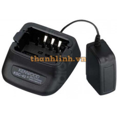 Bộ sạc pin để bàn Kenwood KSC-43 dùng để sạc cho pin Kenwood KNB-63L, KNB-65L, KNB-45L