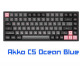 Bàn phím cơ Akko 3084 V2 ASA Black Pink (Akko CS Switch Ocean Blue)