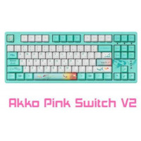 Bàn phím Akko 3087 v2 Monet's Pond (Akko Pink Switch)