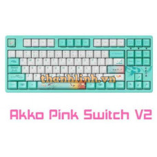 Bàn phím Akko 3087 v2 Monet's Pond (Akko Pink Switch)