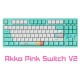 Bàn phím Akko 3087 v2 Monet's Pond (Akko Pink Switch)