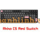Bàn phím cơ Akko 3098 ASA - Black Pink Akko CS Rose Red Switch