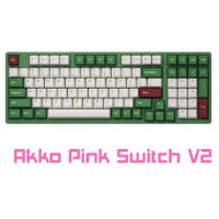 Bàn phím cơ Akko 3098 DS Matcha Red Bean (Akko Pink Switch V2)