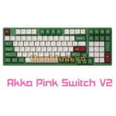 Bàn phím cơ Akko 3098 DS Matcha Red Bean (Akko Pink Switch V2)