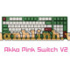 Bàn phím cơ Akko 3098 DS Matcha Red Bean (Akko Pink Switch V2)