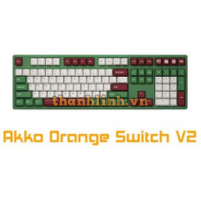 Bàn phím cơ Akko 3108 v2 DS Matcha Red Bean (Akko Orange Switch V2)
