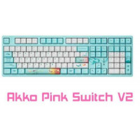 Bàn phím cơ Akko 3108 v2 Monet's Pond (Akko Pink switch V2)