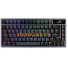 Bàn phím Gaming không dây ASUS ROG AZOTH NX WL/BT/USB/Red Switch/OLED-SCR/ĐEN(90MP0316-BKUA01)