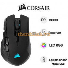 Chuột gaming Corsair IRONCLAW Wireless - CH-9307011-NA (Đen)