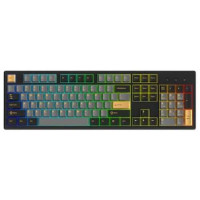 Bàn phím cơ không dây DareU EK104 PRO Black-Golden (Dream switch (Linear)/Triple Mode/Cherry PBT Double Shot/Gasket Mount/RGB)