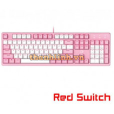 Bàn phím cơ DareU EK1280s Red D Switch (Trắng - Hồng)