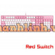 Bàn phím cơ DareU EK1280s Red D Switch (Trắng - Hồng)