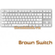 Bàn phím cơ không dây DareU EK807G (Brown D Switch) (Trắng)