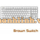 Bàn phím cơ không dây DareU EK807G (Brown D Switch) (Trắng)