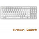 Bàn phím cơ không dây DareU EK807G (Brown D Switch) (Trắng)