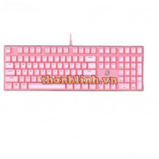 Bàn phím máy tính DareU EK810 Pink-Led _ Pink, blue switch