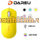 Chuột máy tính có dây DareU LM121 Yellow (RGB, Silent click)