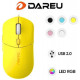 Chuột máy tính có dây DareU LM121 Yellow (RGB, Silent click)