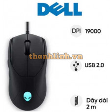 Chuột gaming Dell Alienware AW320M - Đen