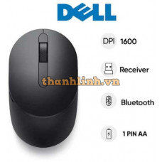 Chuột không dây bluetooth Dell Mobile Wireless MS3320W (Đen)