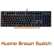 Bàn phím cơ E-DRA EK3104 Huano Brown Switch (Đen)
