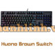 Bàn phím cơ E-DRA EK3104 Huano Brown Switch (Đen)