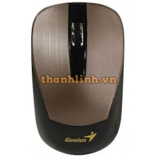 Chuột không dây Genius Pin sạc vỏ kim loại ECO-8015 (Nâu)
