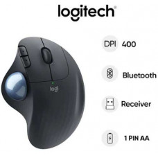 Chuột bi xoay không dây bluetooth Logitech Ergo Trackball M575 (Đen)