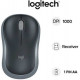 Chuột máy tính không dây Logitech M186 (Xám)