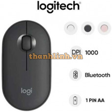Chuột không dây bluetooth Logitech Pebble M350 (Đen)